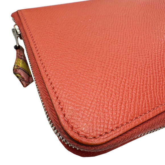 HERMÈS Azap Long Silk in Epson Rose Jaipur Q Stamp - Picture 9 of 13